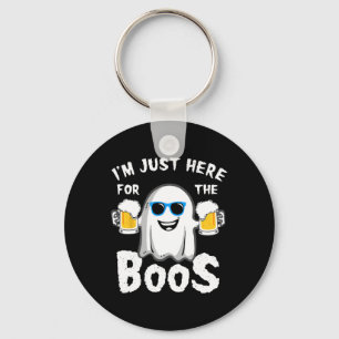 Porte-clés Je suis juste ici pour la bière Boos drôle Hallowe