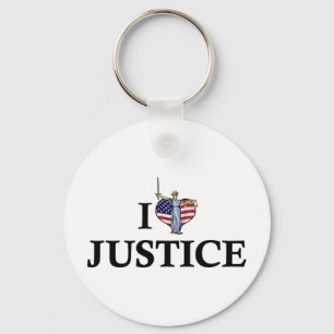 Porte-clés Je suis Justice Cœur - Avocat Système Juridique