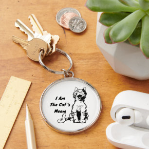Porte-clés Je suis le chat Meow Funny Cat