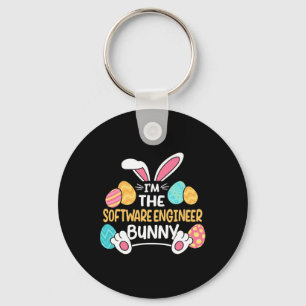 Porte-clés Je suis le développeur de lapin ingénieur logiciel