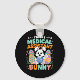 Porte-clés Je suis le lapin médical instantané de Pâques amus