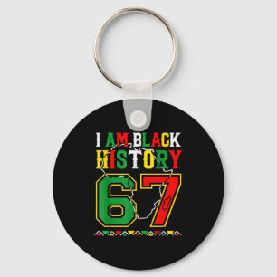 Porte-clés Je suis le Mois de l'Histoire des Noirs 67 Meme Af