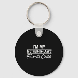 Porte-clés Je suis l'enfant préféré de ma belle-mère, famille