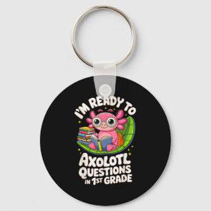 Porte-clés Je suis prêt à répondre aux questions Axolotl Lect