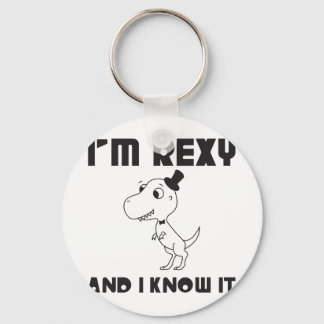 Porte-clés Je suis Rexy et je le sais