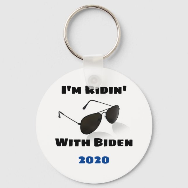 Porte-clés Je suis Ridin' With Biden en 2020 (Recto)