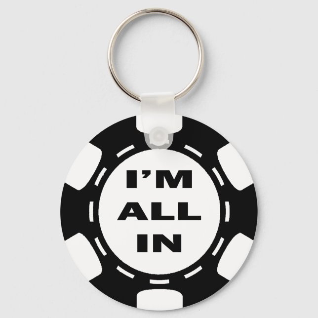 PORTE-CLÉS JE SUIS TOUS DANS POKER CHIP (Recto)