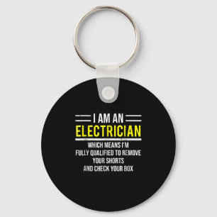 Porte-clés Je Suis Un Électricien Funny Electrical Worker Cad