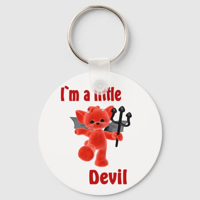 Porte-clés Je suis un petit diable (Recto)