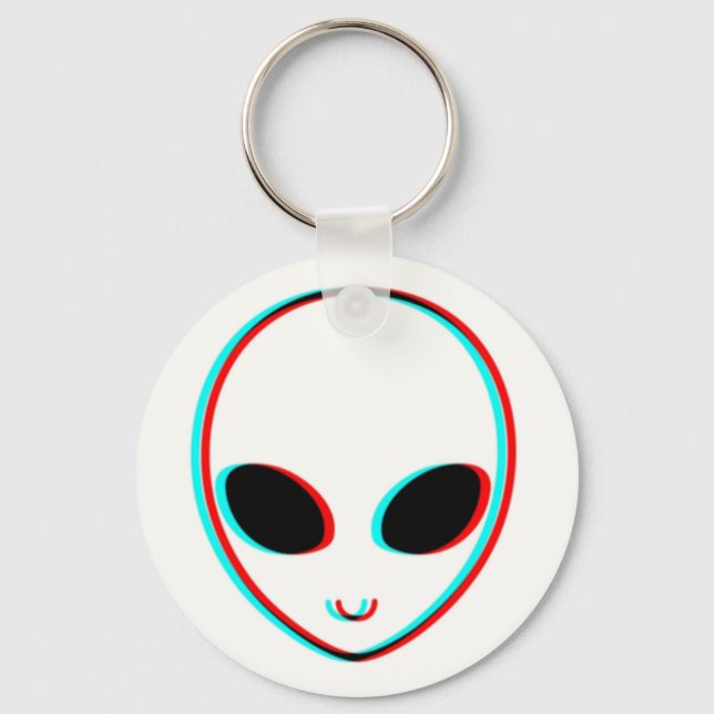 Porte-clés Je suis un porte - clé alien (Recto)