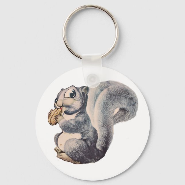 Porte-clés Je suis un Porte - clé d'écureuil de nuts (Recto)
