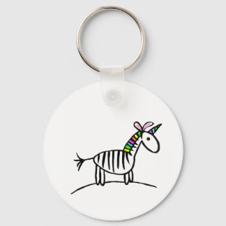 Porte-clés Je suis Unicorn zebra porte - clé