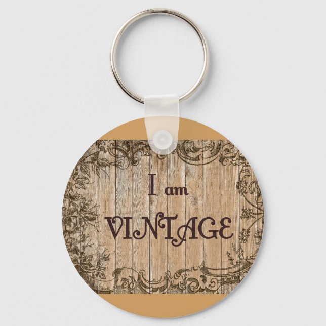 Porte-clés Je suis vintage (Recto)