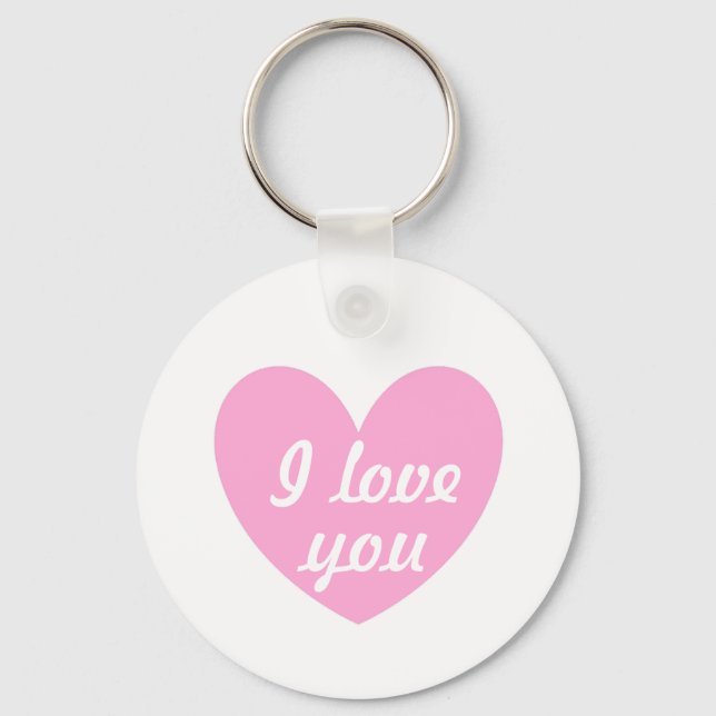 Porte-clés "Je t'aime" (Recto)