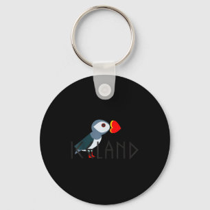 Porte-clés Je t'aime Islande Macareux Cadeau Islandais