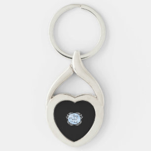 Porte-clés Je t'aime jusqu'à la lune et retour, un design sin