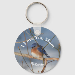 Porte-clés Je t'aime Maman Bluebird Personnalisé