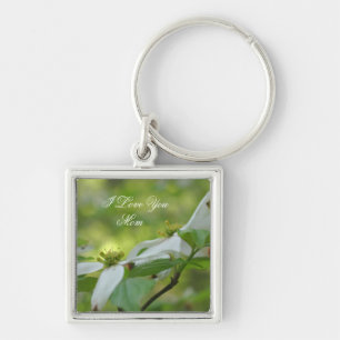 Porte-clés Je t'aime Maman Dogwood Flower Porte - clé