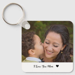Porte-clés Je t'aime maman photo personnalisée porte - clé jo