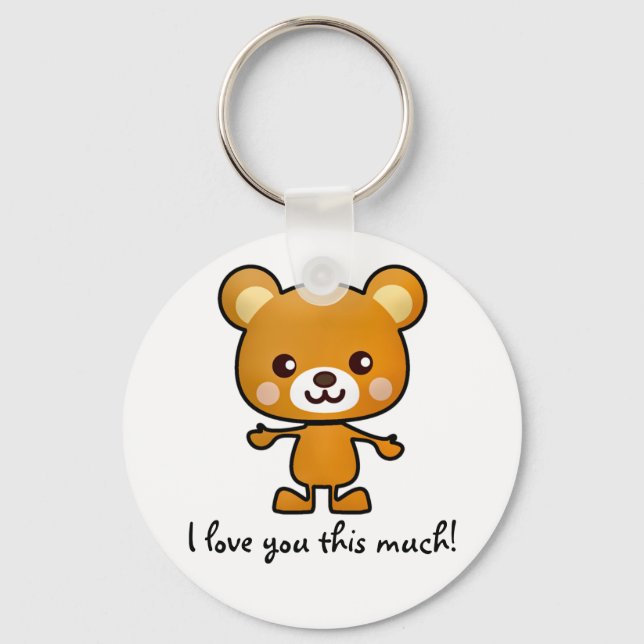 Porte-clés Je T'Aime Tant D'Ours (Recto)