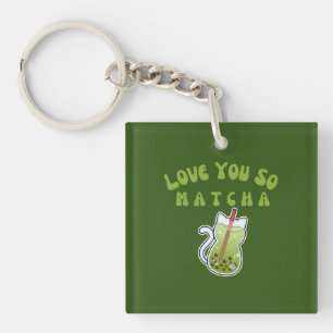 Porte-clés Je T'Aime Tellement Matcha, Matcha
