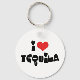 Porte-clés Je t'aime Tequila Cœur