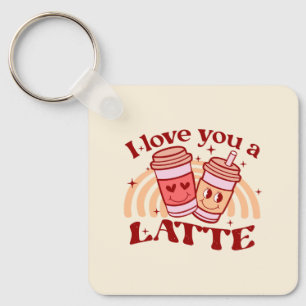 Porte-clés Je T'Aime Un Latte