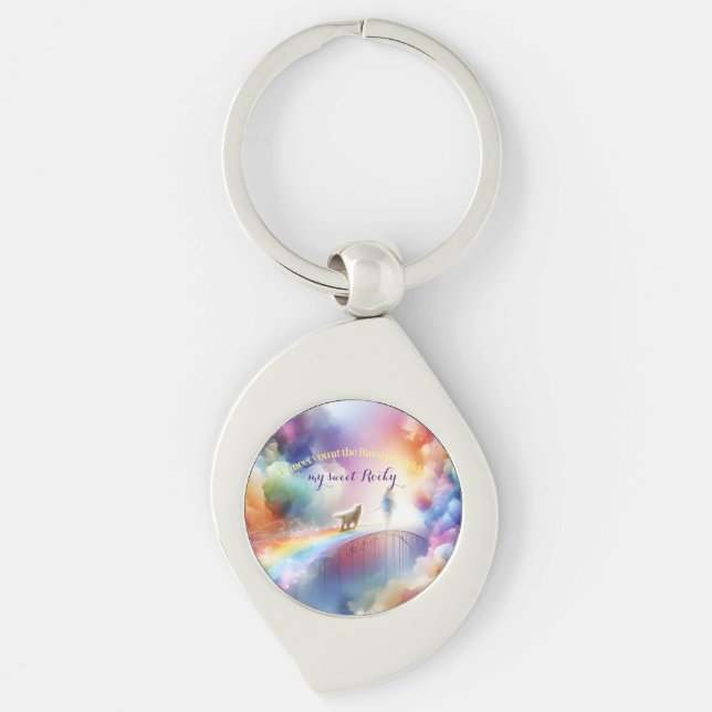 Porte-clés Je te rencontrerai au Rainbow Bridge (Devant)