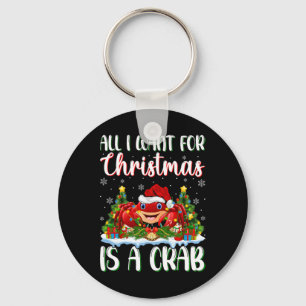 Porte-clés Je Veux Pour Noël Est Un Crabe Des Lumières Des Ar