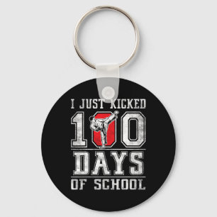 Porte-clés Je viens de botter 100 jours d'école Karaté Happy 