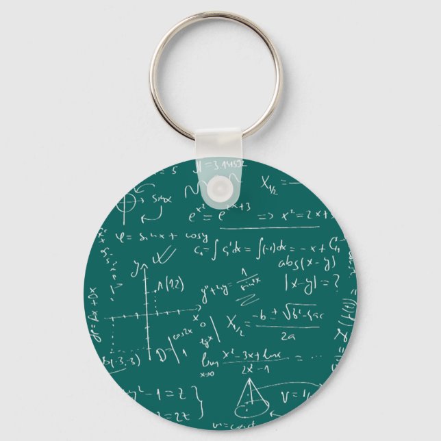 Porte-clés Je Vis Pour Les Maths (Recto)