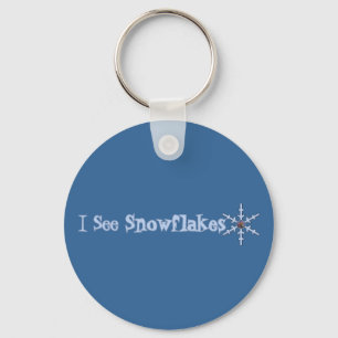 Porte-clés Je vois des flocons de neige
