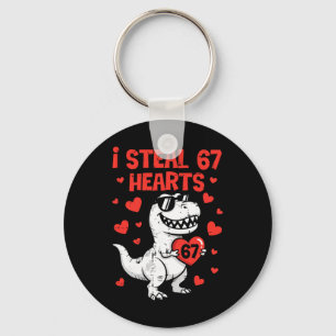 Porte-clés Je vole des cœurs Dino Boys Dinosaur Valentines 67