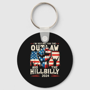 Porte-clés Je Vote Pour Le hors-la-loi Et Le Hillbilly 2024 U