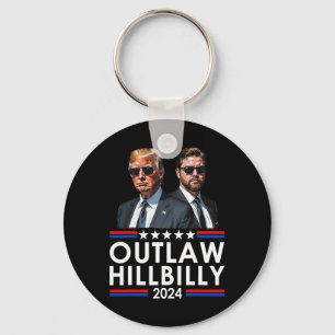 Porte-clés Je vote pour le hors-la-loi et Trump le Hillbilly