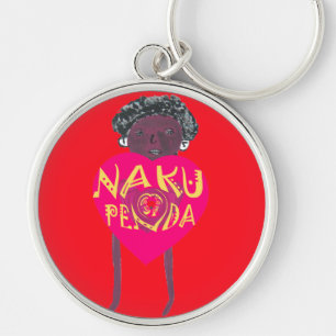 Porte-clés Je vous aime Nakupenda Kenya Swahili Art