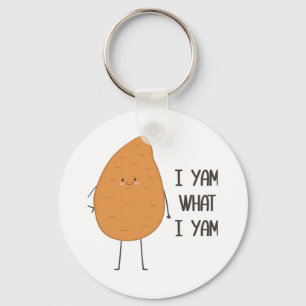 Porte-clés Je Yam Ce Que Je Yam ! Super Yam Vegetable Pun