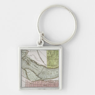 PORTE-CLÉS JEFFERSONVILLE, INDIANA : CARTE