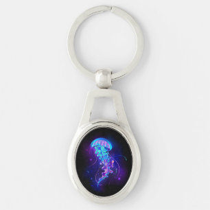 Porte-clés Jellyfish éclatante couleur
