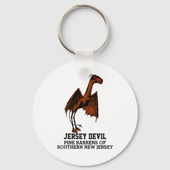 Porte-clés Jersey Devil Creator Cryptid Personnalisable Text  (Recto)