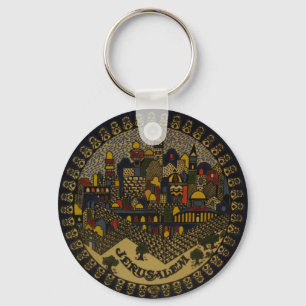 Porte-clés Jérusalem en céramique