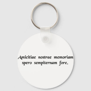 Porte-clés J'espère que la mémoire de notre amitié .....