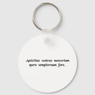 Porte-clés J'espère que la mémoire de notre amitié .....