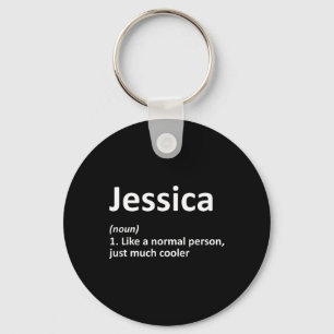 Porte-clés Jessica Définition Personnalisé Funny Birthday Gif
