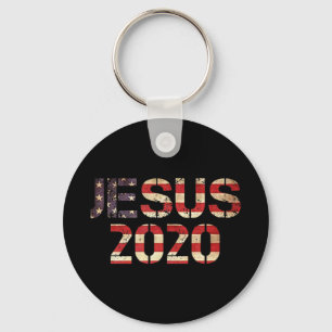 Porte-clés Jésus 2020 Christian Election Année Président Dieu