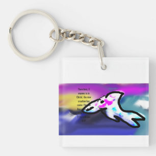 Porte-clés Jésus aime pour toujours