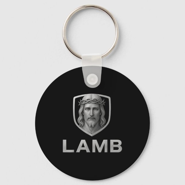 Porte-clés Jesus As The Lamb Iconic Christian Image  (Recto)