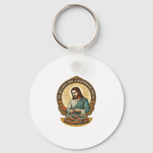 Porte-clés Jésus Balle De Yoga Complètement Dégonflée Humour
