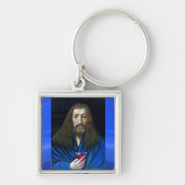 PORTE-CLÉS JÉSUS CHRIST, LA CHALICE D'EMMAUS (Devant)