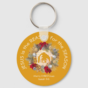 Porte-clés JÉSUS DE Noël Jaune EST LA RAISON